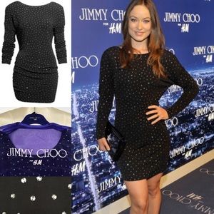 Jimmy Choo for H&M sheath rhinestone LBD